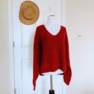 Mango red sweater